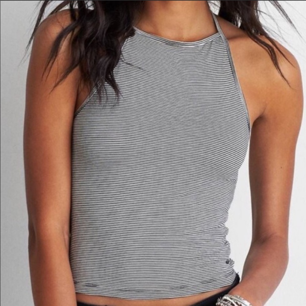 AEO NWOT Halter Striped Top